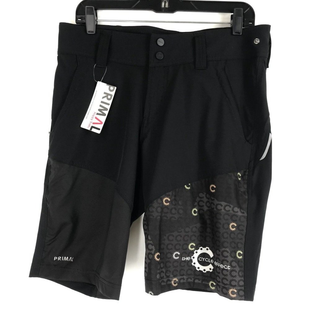 Primal Womens Shorts Size Large L Cycle Effect Escade Black New